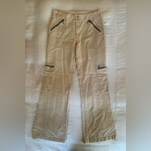 banana republic khaki cargo pants